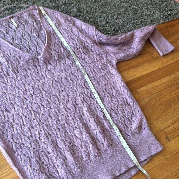 FREE PEOPLE Lilac Say Hello Oversized Tunic Sweater Size M - Picture 10 of 14